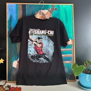 Marvel Shang-Chi Black and Red Graphic Tee M